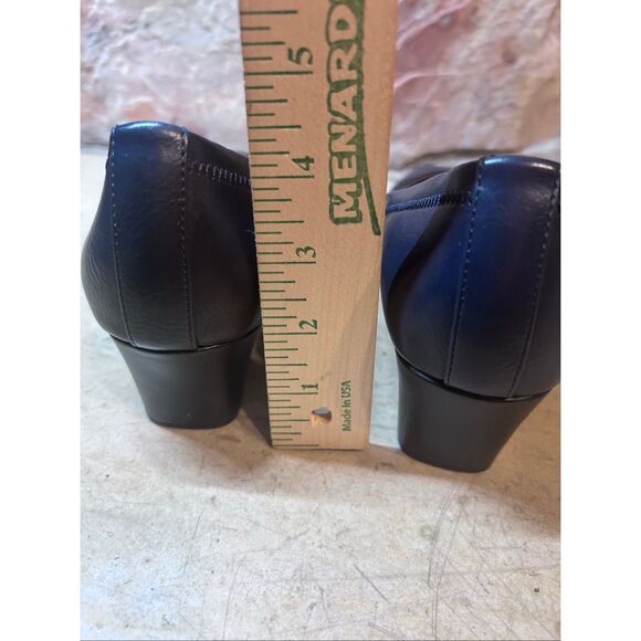 LifeStride Women's Size 10W Navy Groovy Pump Wedge Heel Faux Leather - Picture 11 of 13